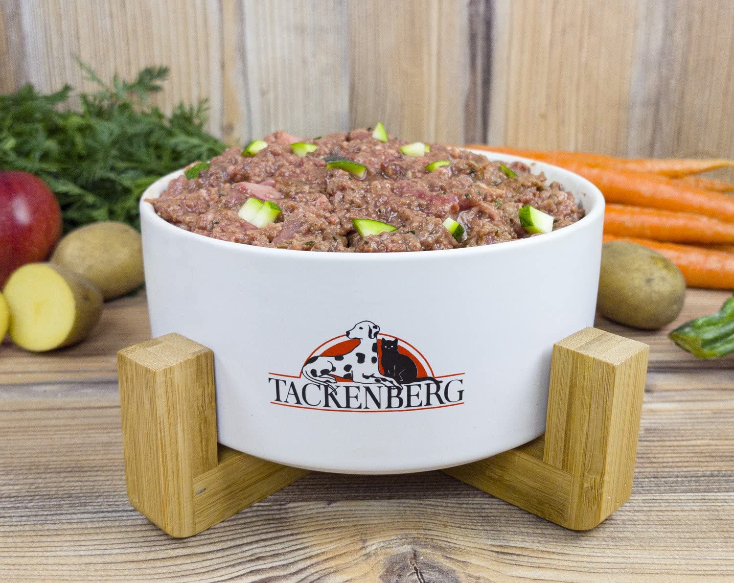TACKENBERG Barf Menü mit Lammfleisch, Fenchel & Zucchini für Hunde - 14 x 500 g - leckeres Frostfleisch als Hundefutter in Premiumqualität - ohne Zuckerzusatz - Gefrierfutter