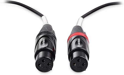Miniatura 7 de Cable Matters Cable TRS a 2 XLR de 0.138 in de 18 de pulgada de 10 pies, macho a hembra, cable de conexión auxiliar a doble XLR