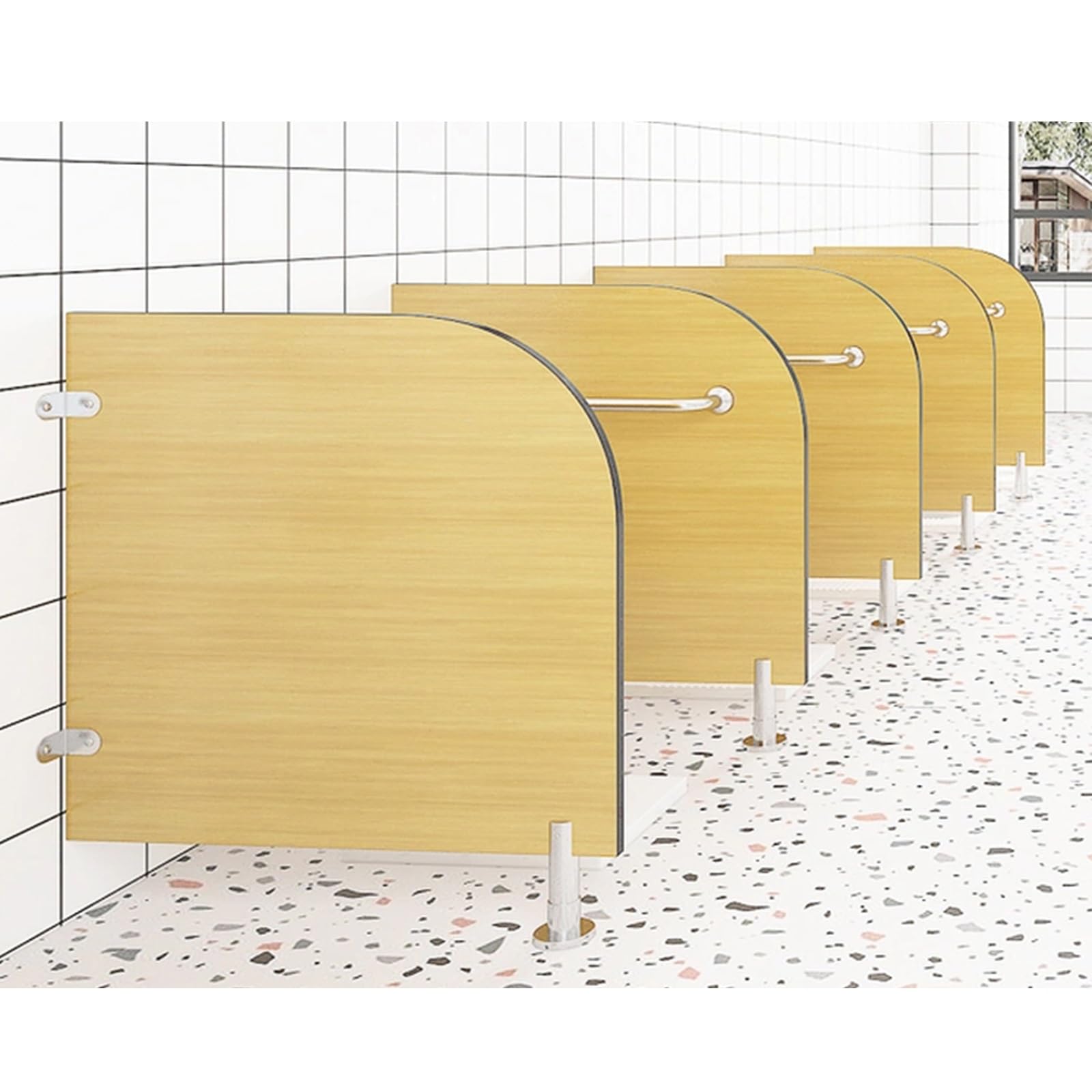 Mampara para urinario de ninos panel separador de bano escolar
