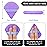Maitys 12 Pcs Powder Puff Triangle for Face Makeup Cosmetic Loose Powder Puff Velour Soft Body Washable Reusable Foundation Sponge Wet Dry Makeup Tool for Women(Small,Purple)
