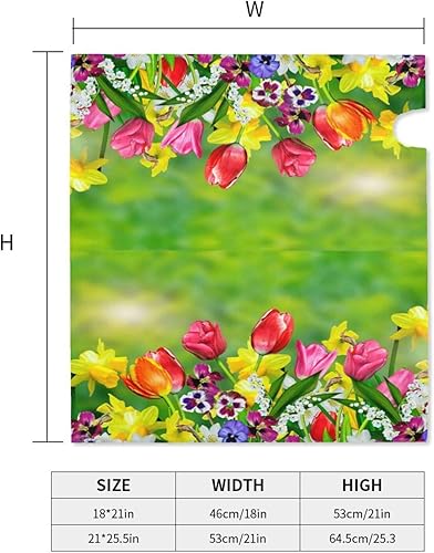 Miniatura 143 de Funda magnética impermeable para buzón de buzón de flores rústicas, pájaros y mariposas, decoración de buzón de 21 x 18 pulgadas Flores Rústicas