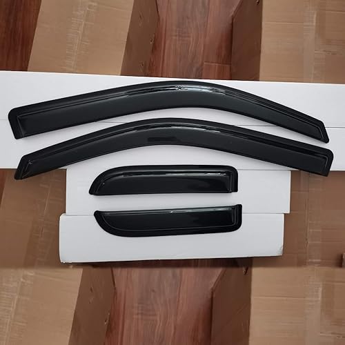 Miniatura 8 de Viseras laterales adhesivas para ventana de automóvil, protectores de lluvia, deflectores de ventilación para Ford F-150 SupercabExtended Cab