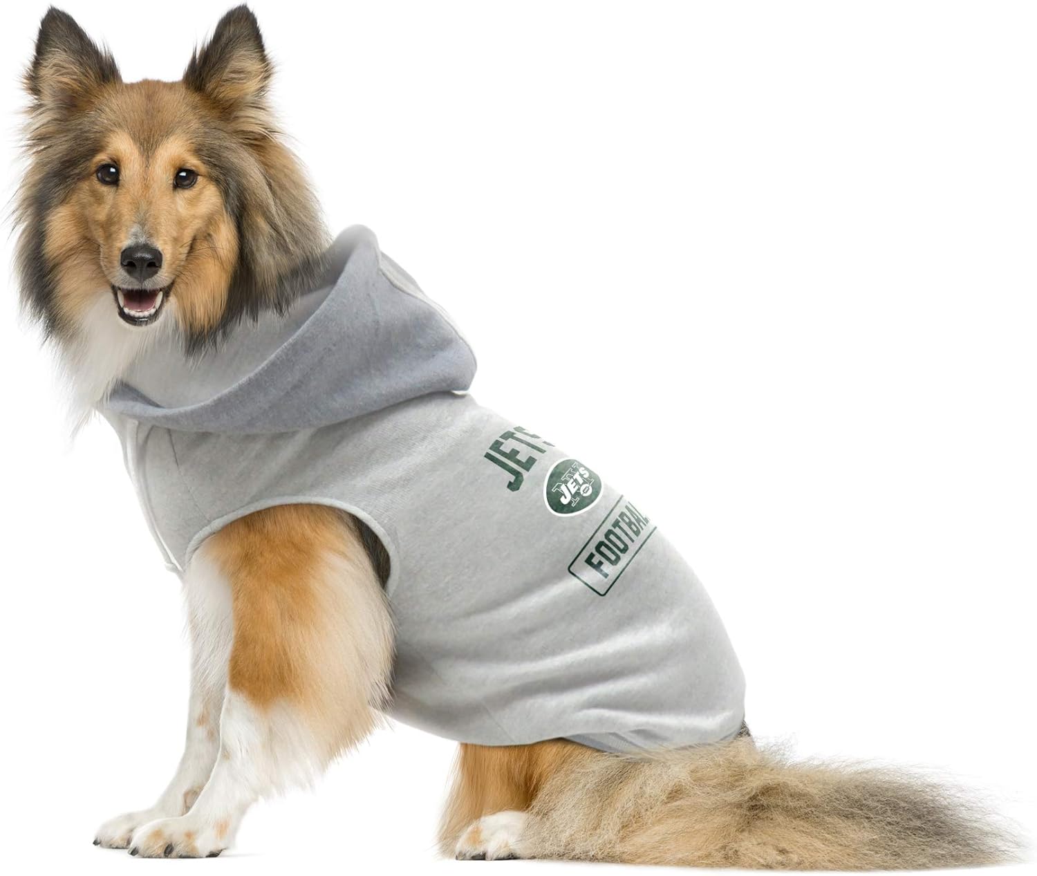 Littlearth NFL Unisex-Adult NFL Pet Hooded Crewneck with Team Logo and Name