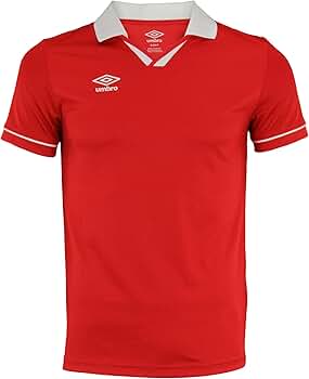 Amazon.com : Umbro Mens Johnny Collar Ss Jersey Vermillion