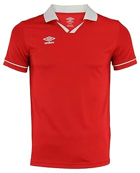 Amazon.com : Umbro Mens Johnny Collar Ss Jersey Vermillion