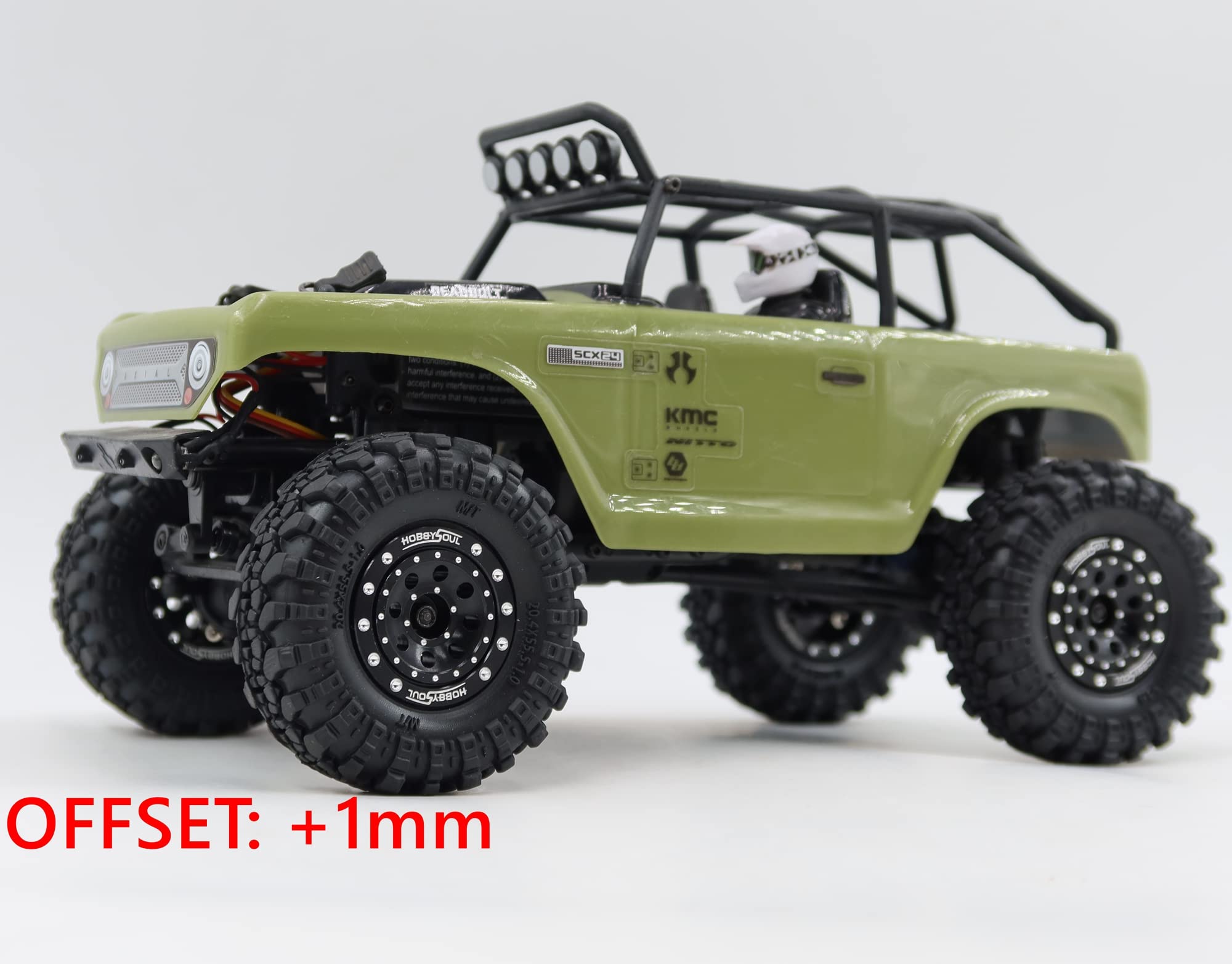 Amazon | HOBBYSOUL ヘビーRC 1.0 ホイールとタイヤ プレマウント 1/24