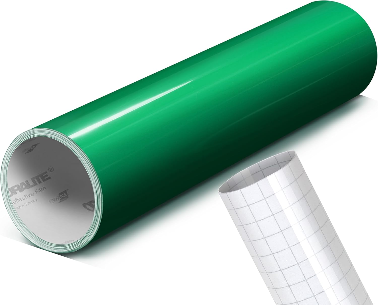 ORACAL 5400 Reflective Craft Safety Vinyl - 12" x 24" Self-Adhesive Roll for Vinyl Cutters and plotters Including 12" x 24" Roll of Transfer Paper (Silver White Reflective 3 Rolls)