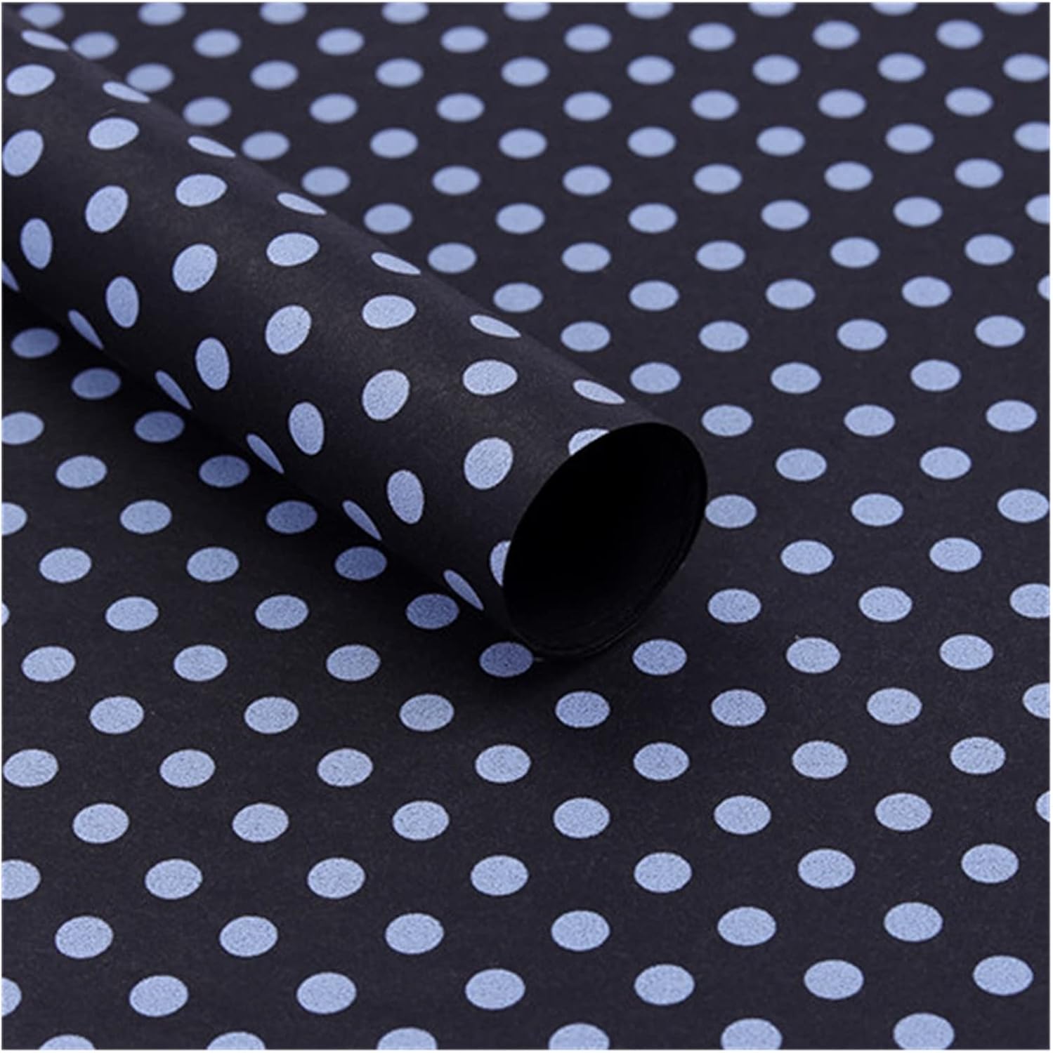NYMFEA yaoqijie 20 Pieces 50X66 Cm Tissue Paper DIY Handmade Craft Paper Flowers Gift Packing Wedding Festive ; Party Home Decoration Supplies Lasting (Color : Black-S-White dot)