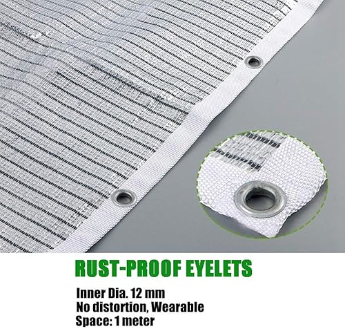 Miniatura 2 de 70% Tela de tela para jardín, papel de aluminio, malla reflectante plateada, refugio solar para jardín, toldos, toldos, lona, pantalla de valla de