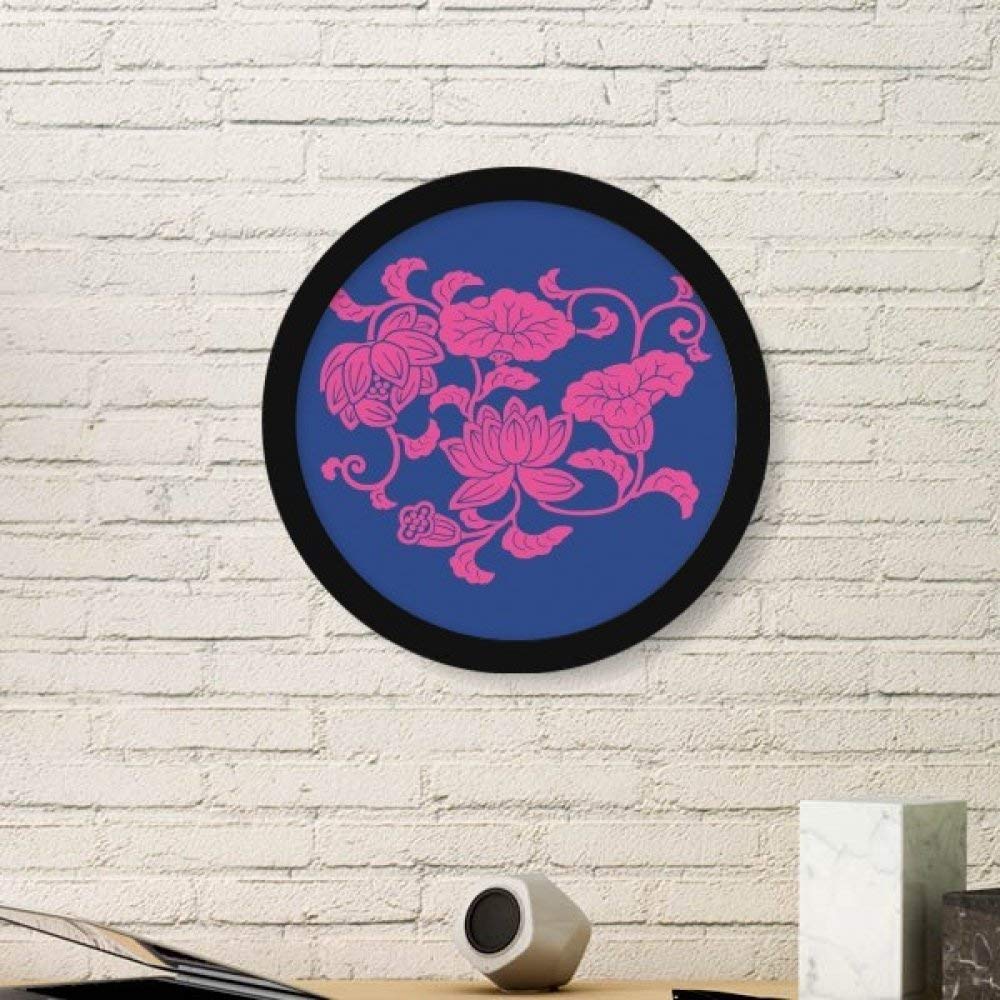 Culture Japonaise Cadre Photo Fleur Rouge Noir - Décoration Murale DIYthinker