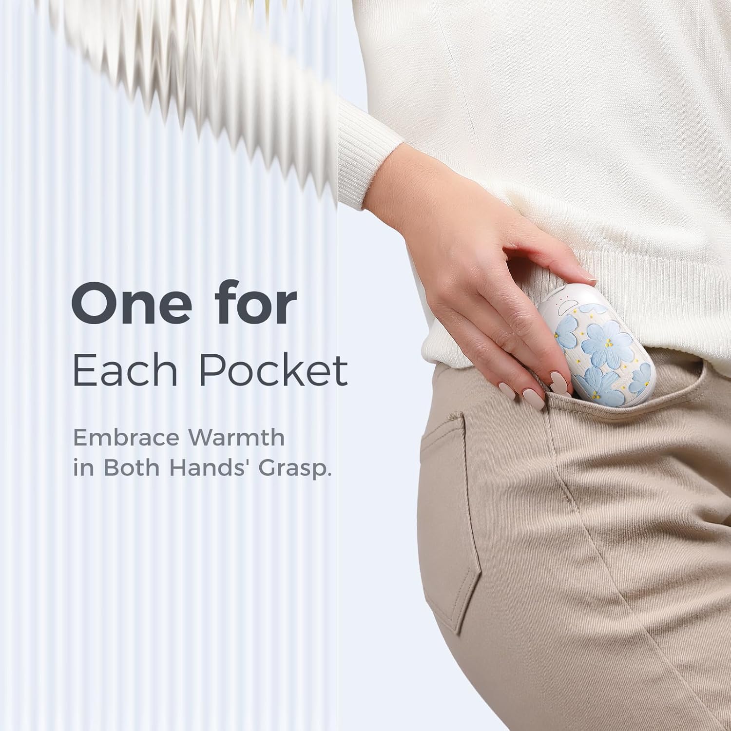 OCOOPA Magnetic Rechargeable Hand Warmers 2 Pack, Ultrathin Electric Handwarmers, Portable Pocket-Sized Heater, for Men, Women Purse Must Haves, Union UT3 Lite