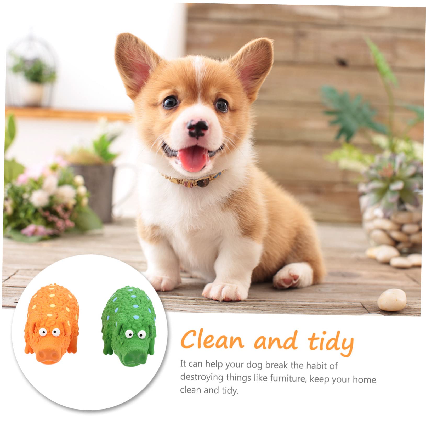 FRCOLOR 2St Quietschendes Weihnachts-Kauspielzeug Für Hunde – Zuckerstangen-Design, Knisternd & Knautschbar