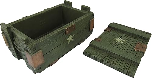 Miniatura 8 de DWK Caja de munición militar caja de baratijas l Pequeño ejército recuerdo pecho 6" pulgadas