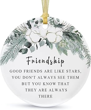 SIABERTERL Best Friend Ornament 2026,Friendship for Friends Forever