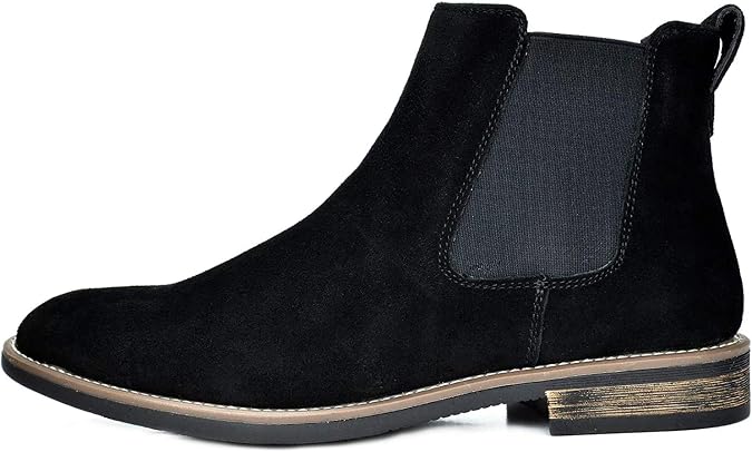 Bruno Marc Men's Leather Chelsea Ankle Boots, Work and Fashion, Walking and Comfort Casual Business Shoes | Work and Fashion, Walking and Comfort Casual Business Leather Shoes