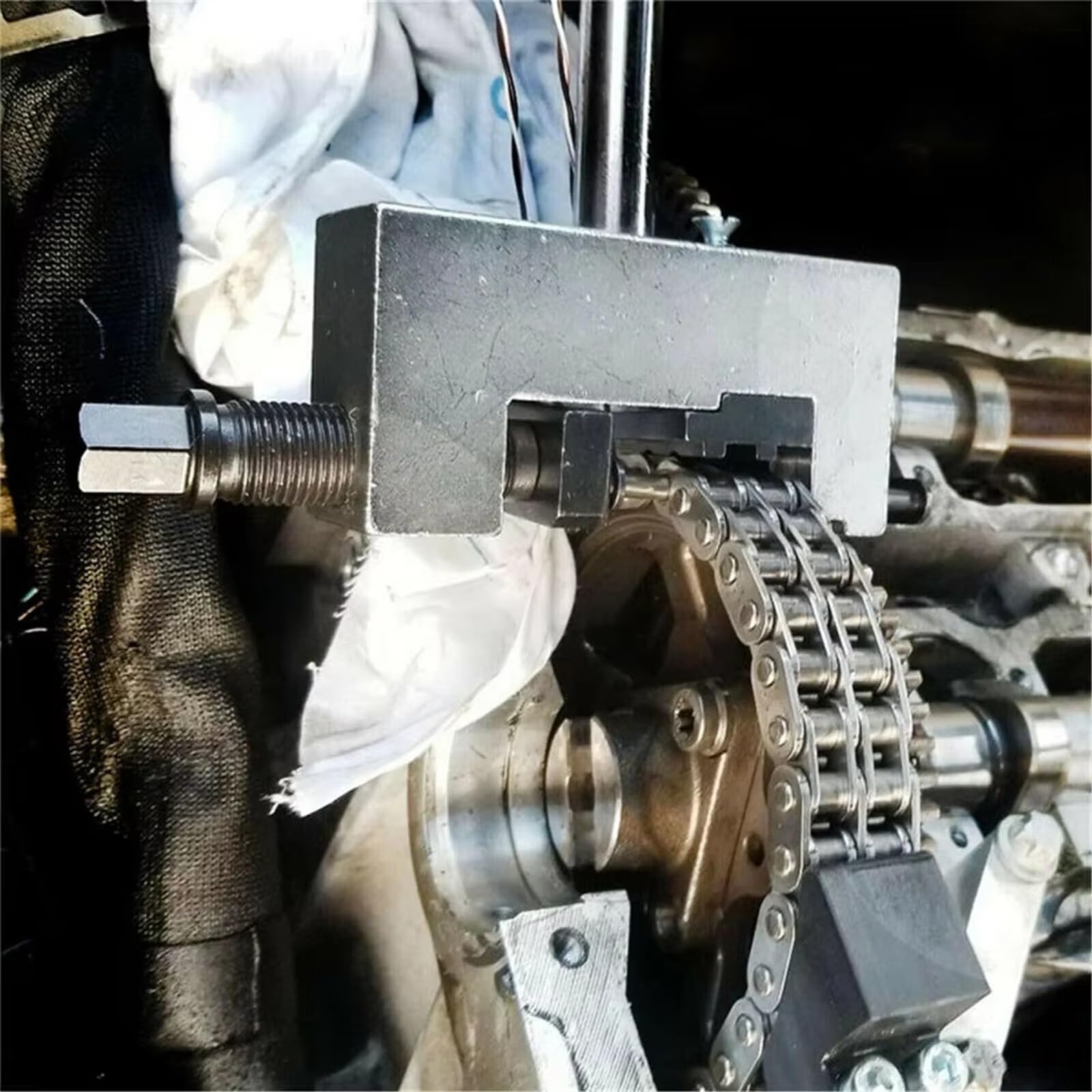 Conjunto De Extracción De Cadena Control Remachado De Cadena De Distribución 602589023300 602589003900 Compatible con Benz para Viano para Vito 2003-2010 Kit Calado Distribucion