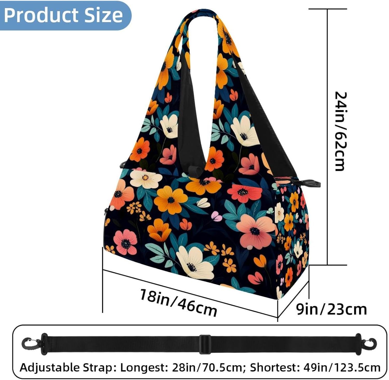 Yoga Mat Bag, Gym Workout Bag with Shoe Compartment, Cats Pilates Bag for Women, Quick Access Storage Yoga Tote Bag for Sports Travel Office