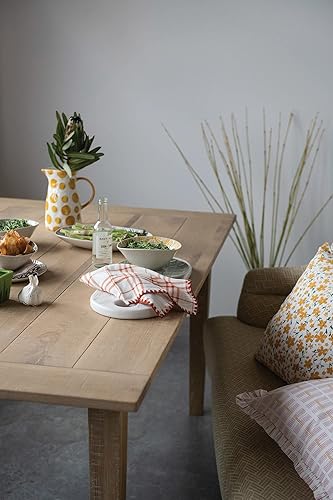 Miniatura 14 de Creative Co-Op Tabla de cortar de madera de acacia, queso/porción blanca texturizada, 19 x 8 pulgadas