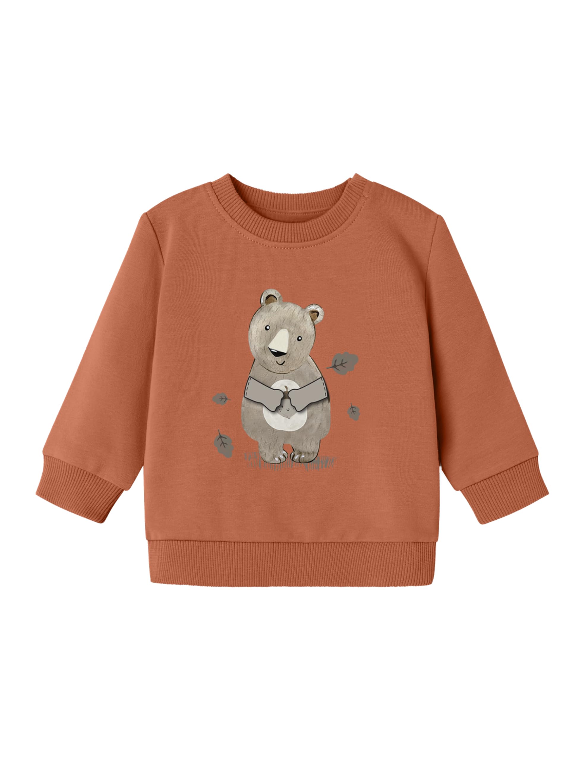 NAME IT Herren Nbmofun Ls Sweat Box Bru