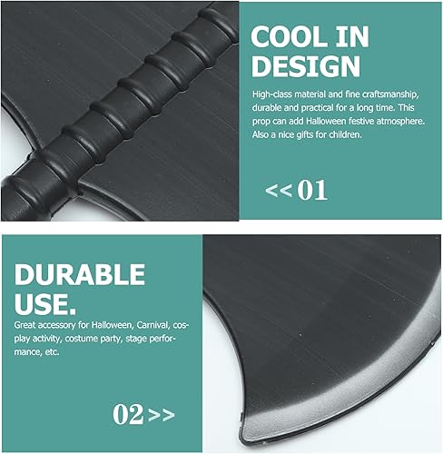 Miniatura 8 de Decoraciones de Halloween simuladas de doble cara hacha de mano hacha hacha juguetes de Halloween, accesorios de Halloween, juguete de hacha de