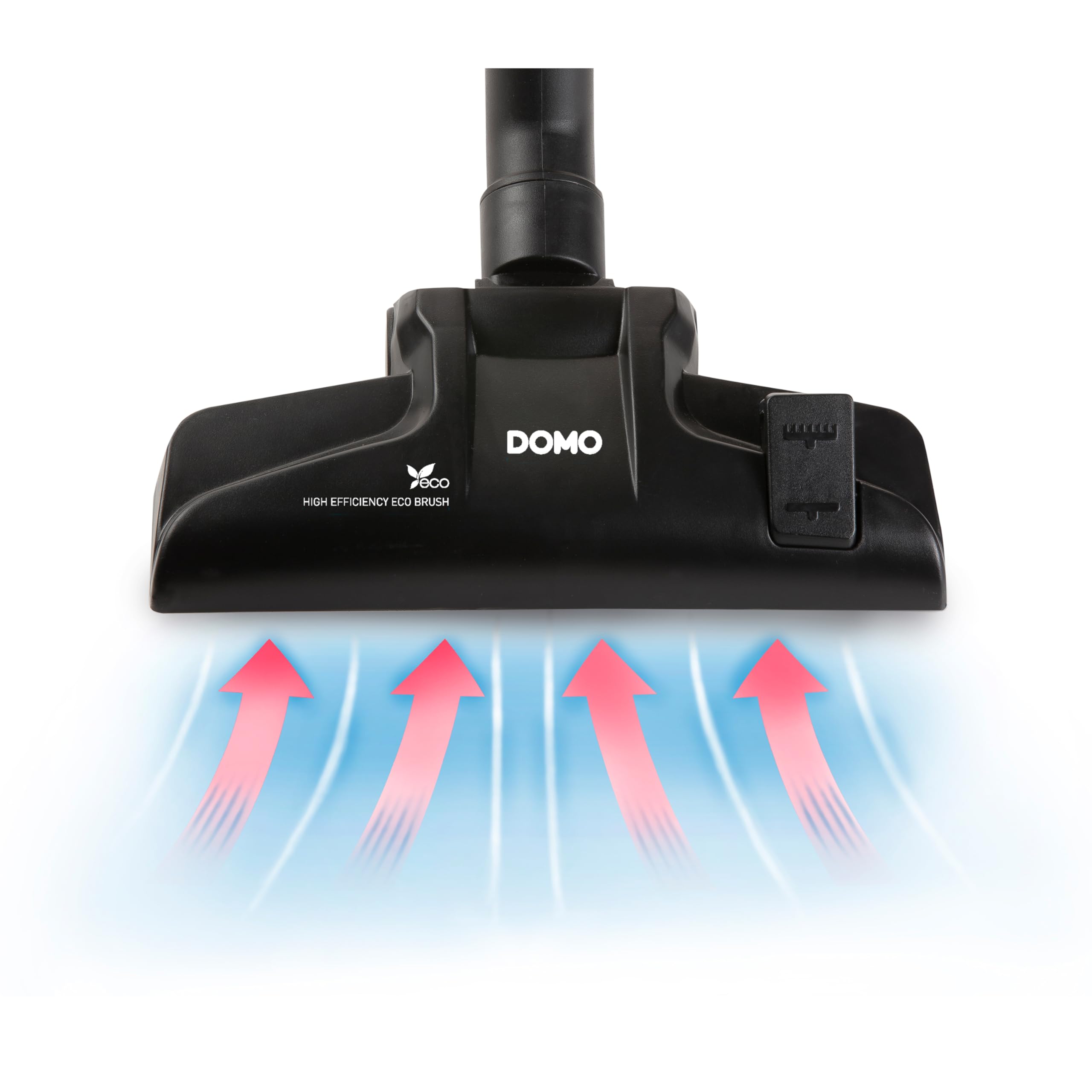 DOMO DO1033S Aspirateur avec Sac - avec indicateur de Sac Plein - 1,5L - Inclus Brosse pour Sol, suceur Plat avec Brosse et 1 Sac à poussière - 450W - Noir