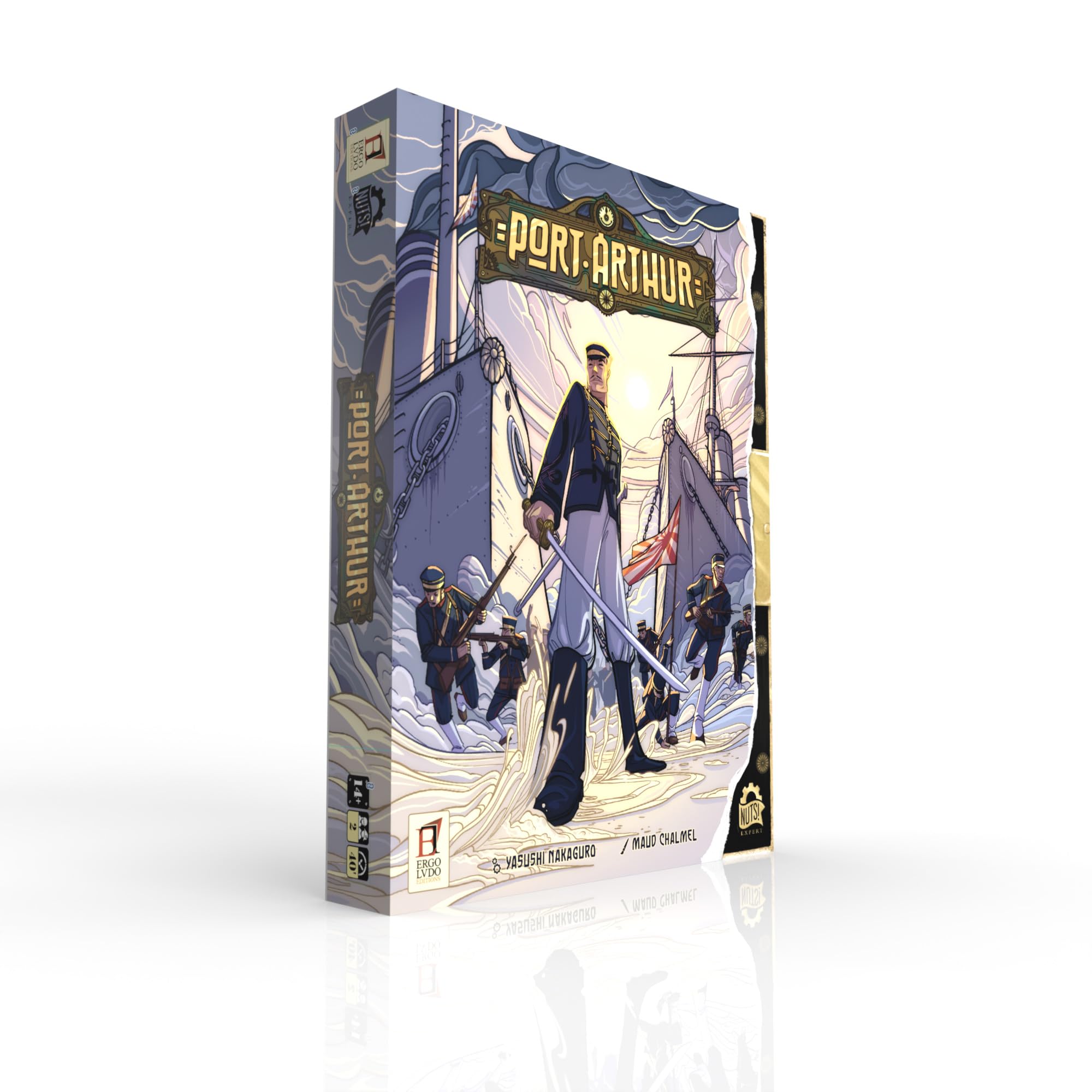 Asmodee - Port Arthur Strategy Board Game for 2 Players, 14+ Years, Italian Edition, 22.5 cm x 3 cm