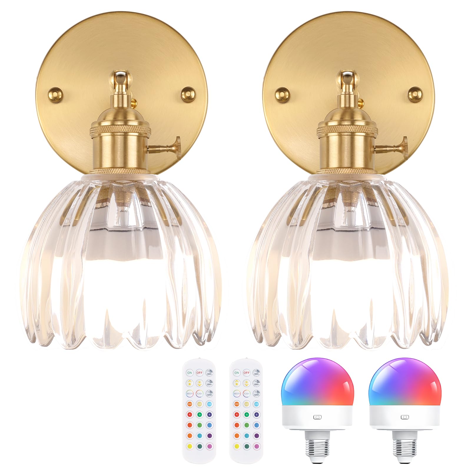 Vintage Battery Operated Wireless Wall Sconces, Puerto Rico