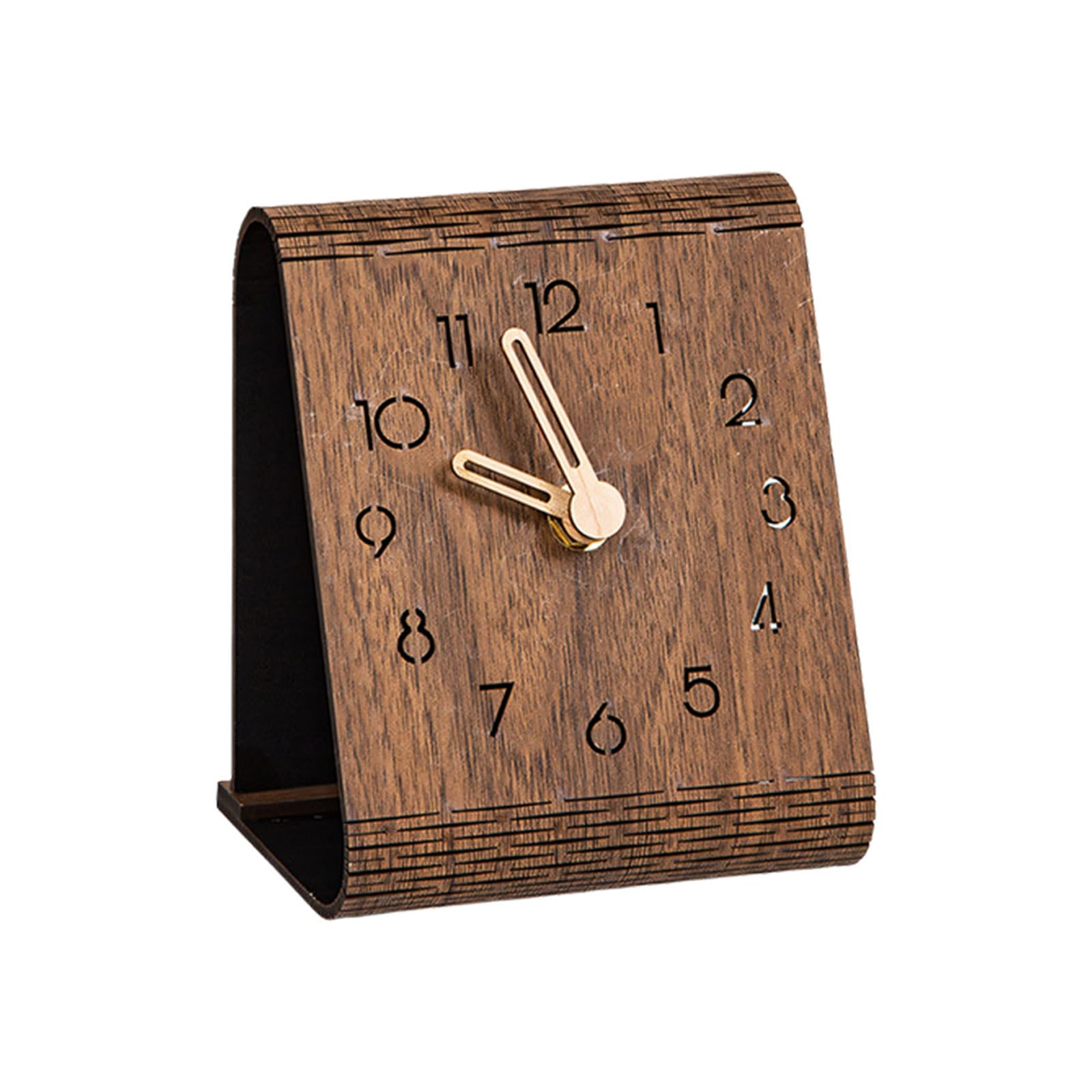 Kaeltsyn Bedside Clock Analog Battery Operated for Shelf Bedroom Decor Bedside Clock