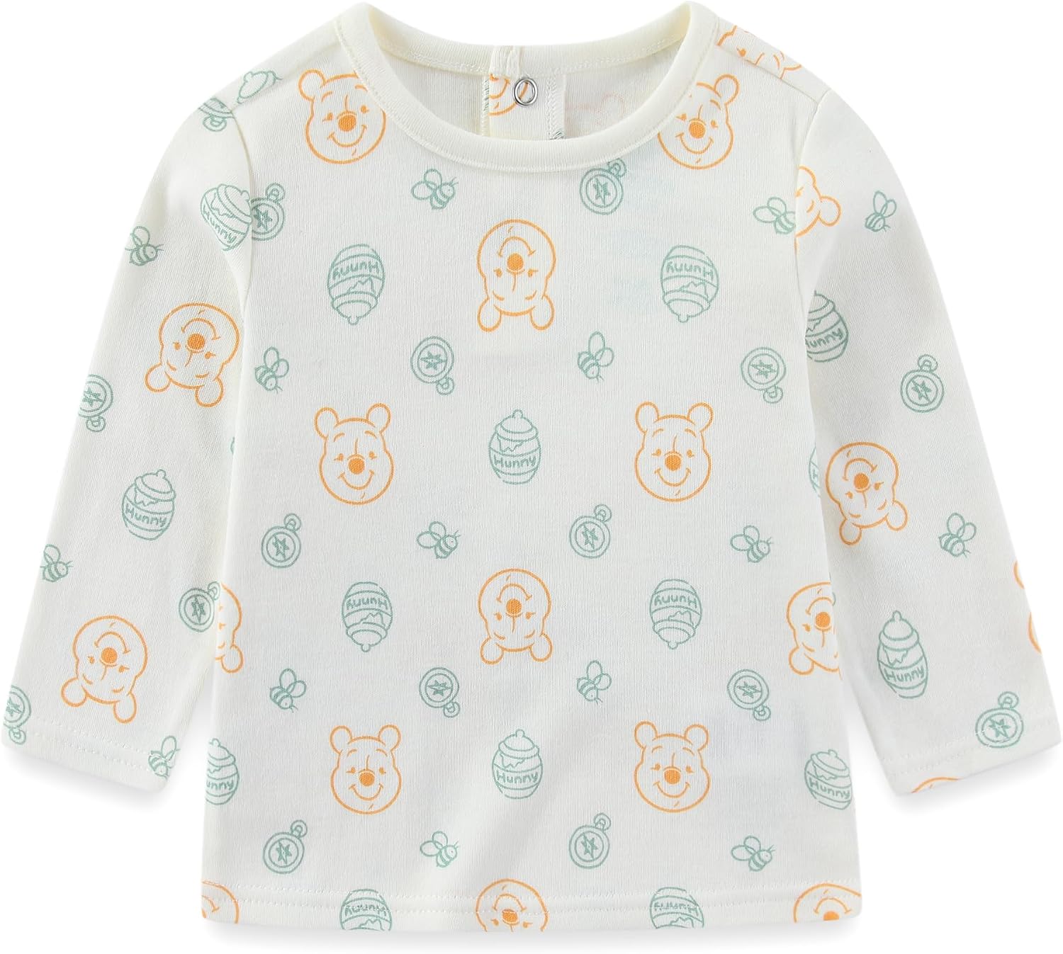 Disney Winnie the Pooh Baby Boys Long Sleeve Shirt and Overalls 2-Piece Set for Infant