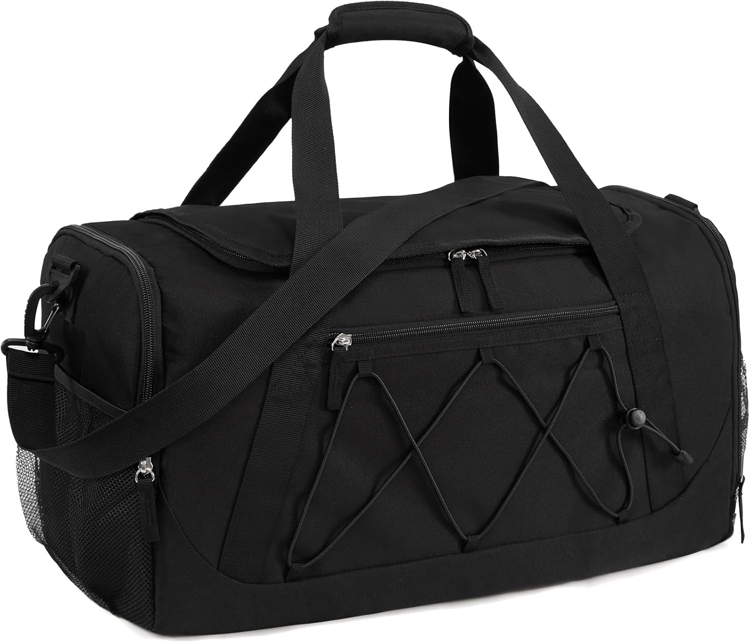 Vorspack Gym Bag for Men - 18 Inches Duffle Bag for Travel Duffel Bag with Shoe Compartment Lightweight Travel Bag for Gym Sports Overnight Weekender - Grey