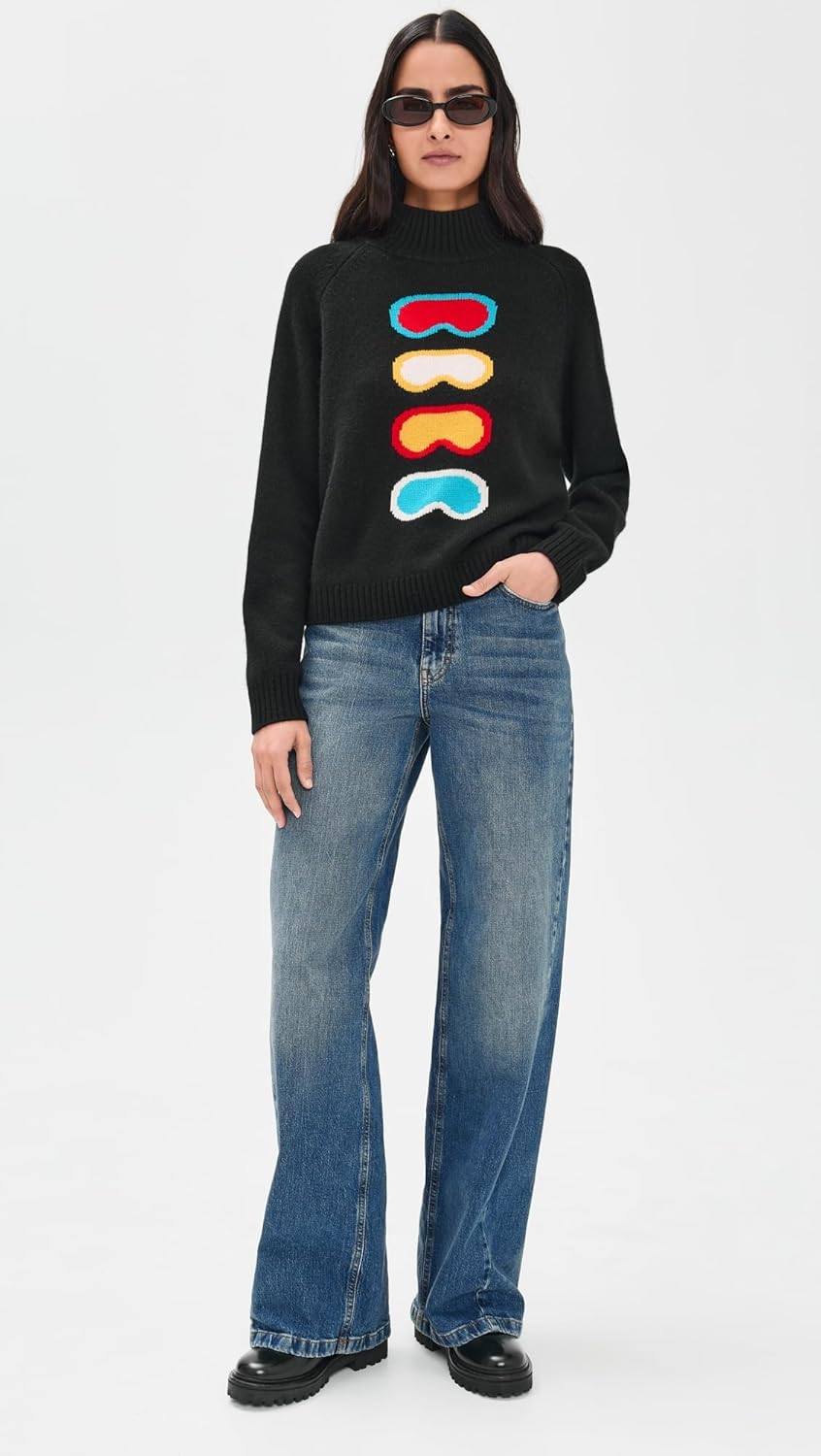 Women's Ski Goggle Mock Neck Pullover - Image 5