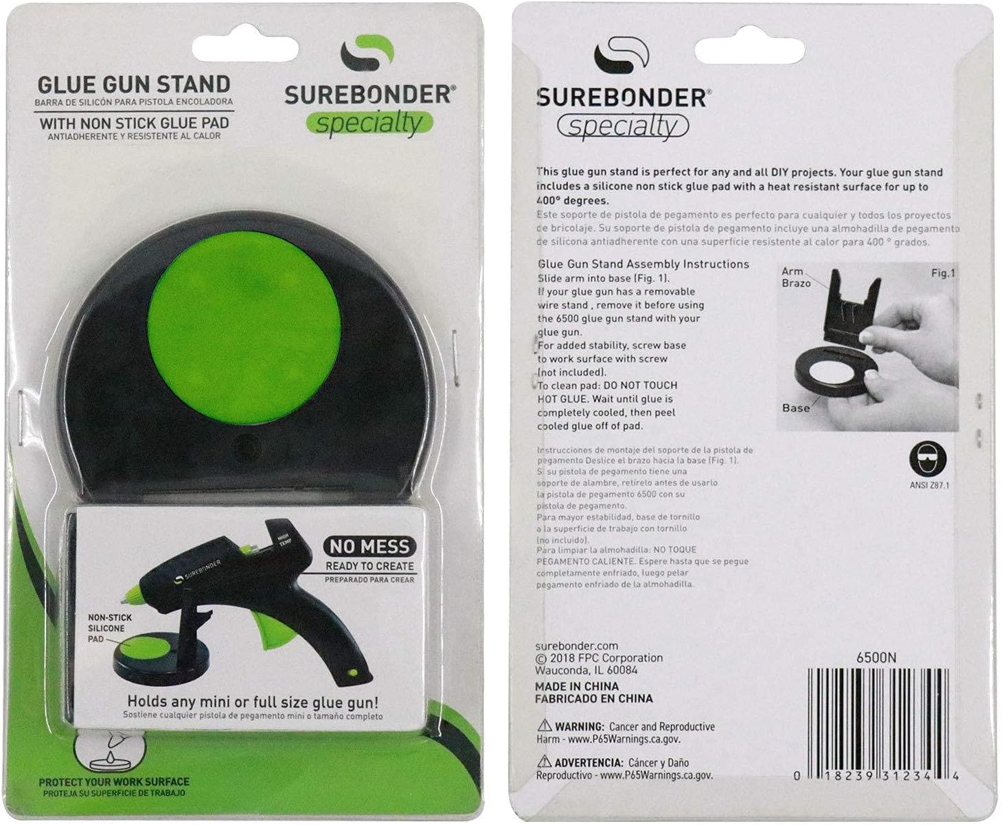 6500N Glue Gun Stand with Non-Stick Glue Gun Pad