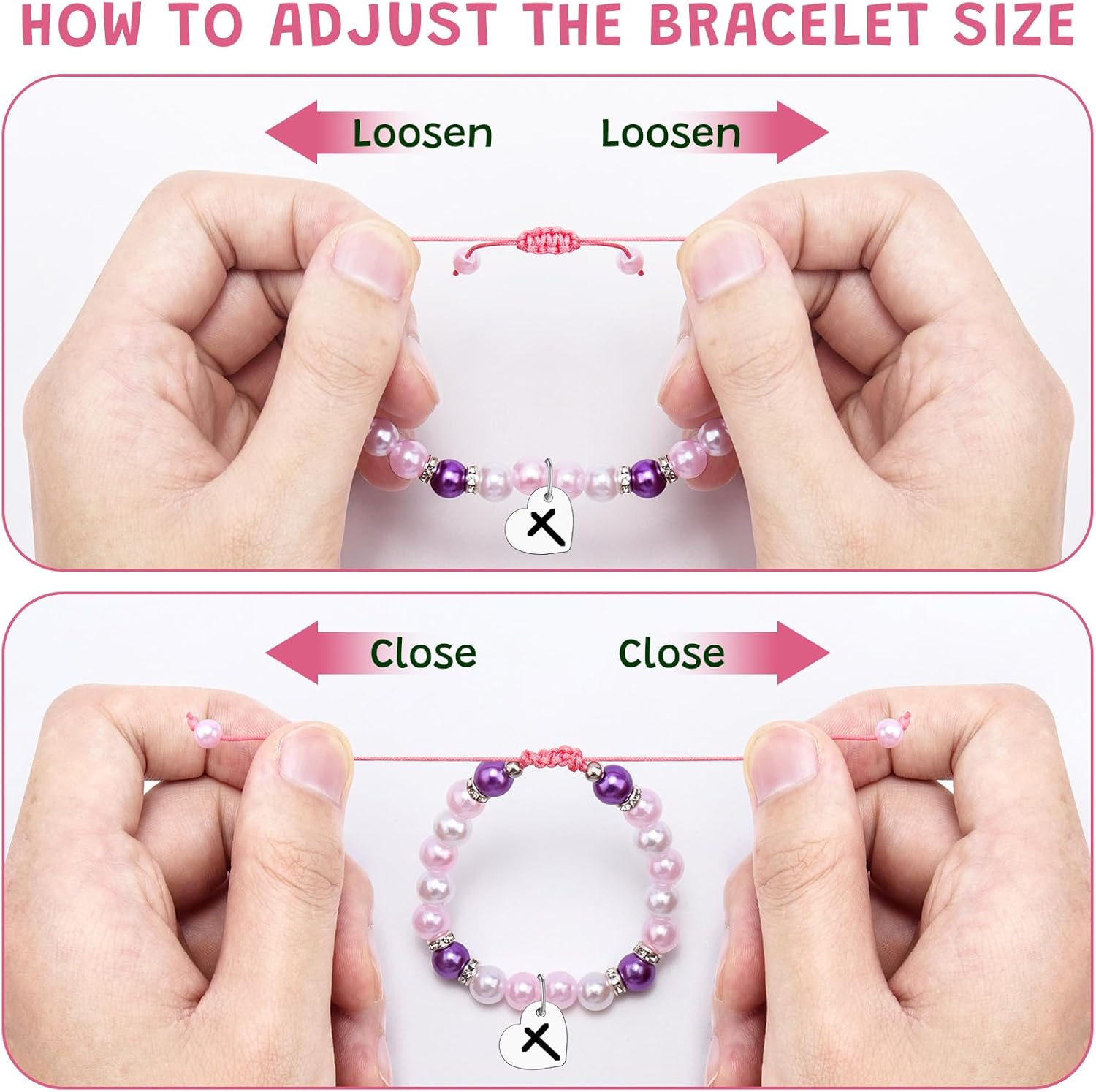 Baptism Religious Gift for Women Beaded Bracelet Christmas Christian Gifts Her Confirmation Gifts First Communion Christening Gift for Goddaughter Godson Godchild Adult Jewelry Bracelet with Card - Image 5