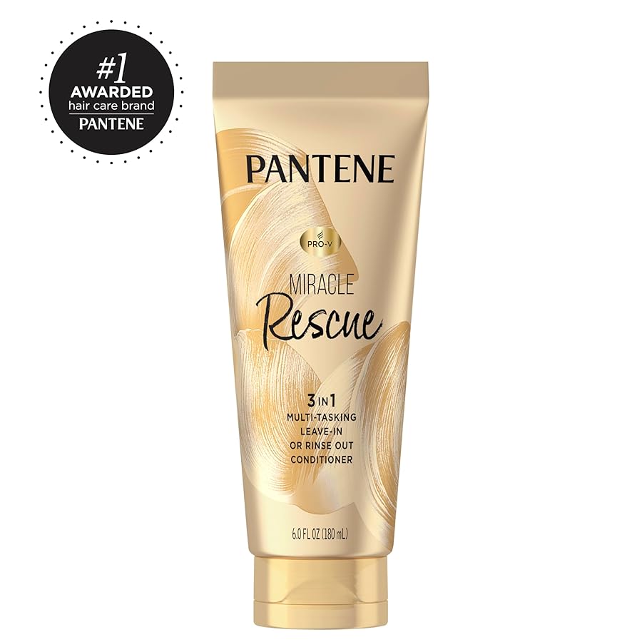 Pantene Miracle Rescue 3 in 1 Leave In Conditioner, Rinse off Conditioner, Heat Protectant for Hair, Detangler, Anti Frizz, Moisturizing, For All Hair Types, Safe for Color Treated Hair, 6.0 fl oz - image 10