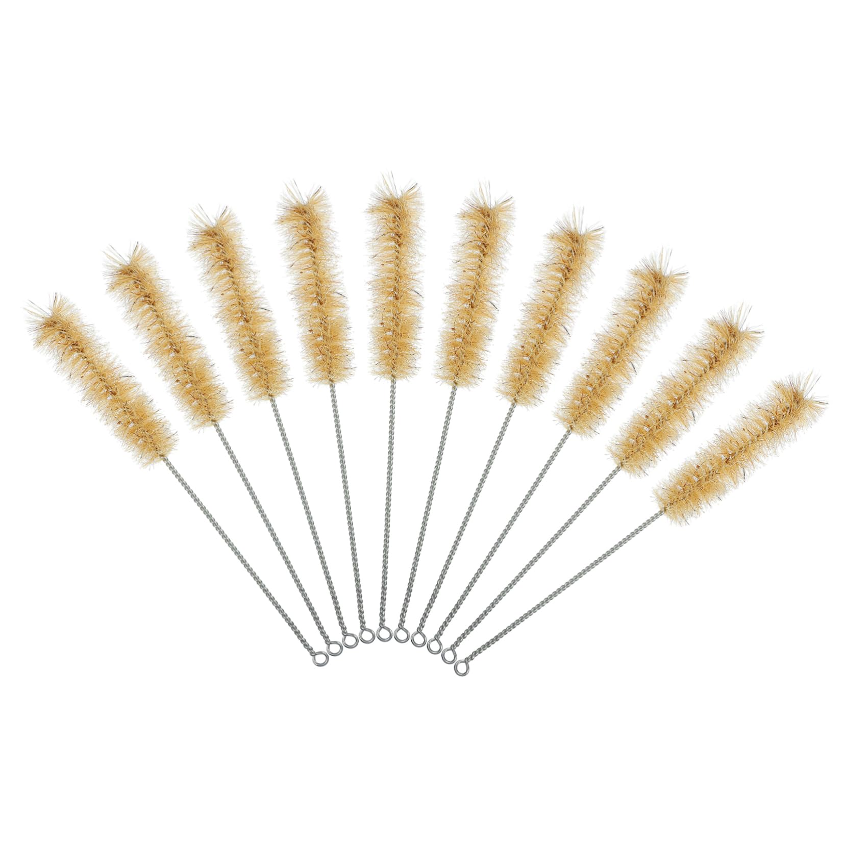 minkissy 10pcs Chemistry Experiment Bottle Brush Glass Test Tube Brush Tube Cleaning Brush Tube Cleaners Long Straw Brush Drinking Straw Cleaner Brush Nylon Tube Brush