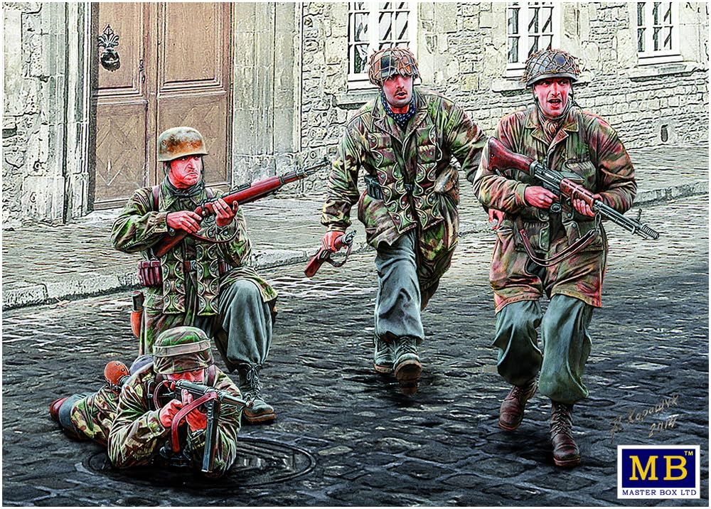 Amazon | マスターボックス 1/35 ドイツ 降下猟兵4体 第二次迷彩服