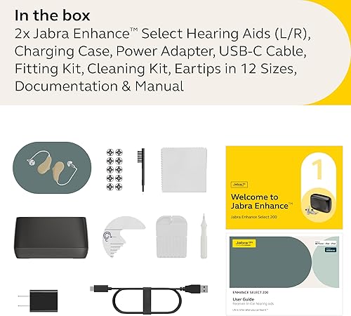 Miniatura 9 de Jabra Audífonos Enhance Select 50R - Recargables, casi invisibles y ligeros para comodidad durante todo el día, diseñados para una pérdida auditiva