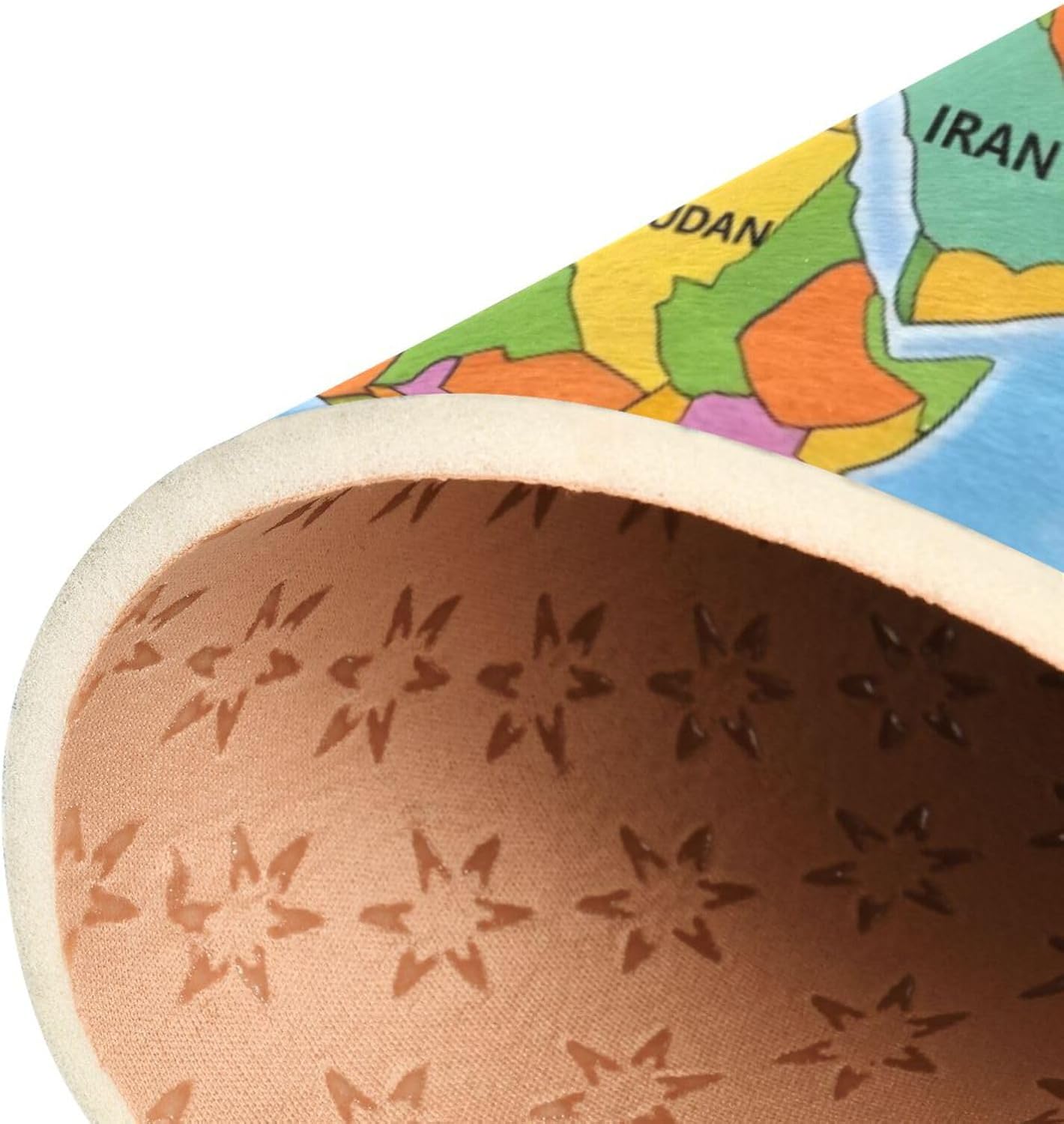 ALAZA Colorful World Map Area Rug Rugs for Living Room Bedroom 4'10" x 6'8"