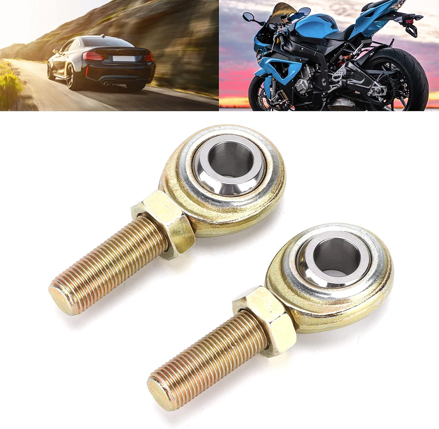 Rod Ends Heim Joint 1/2inx1/2 20 LH Male Thread Universal Fit for Automotive Industrial and Marine Applications