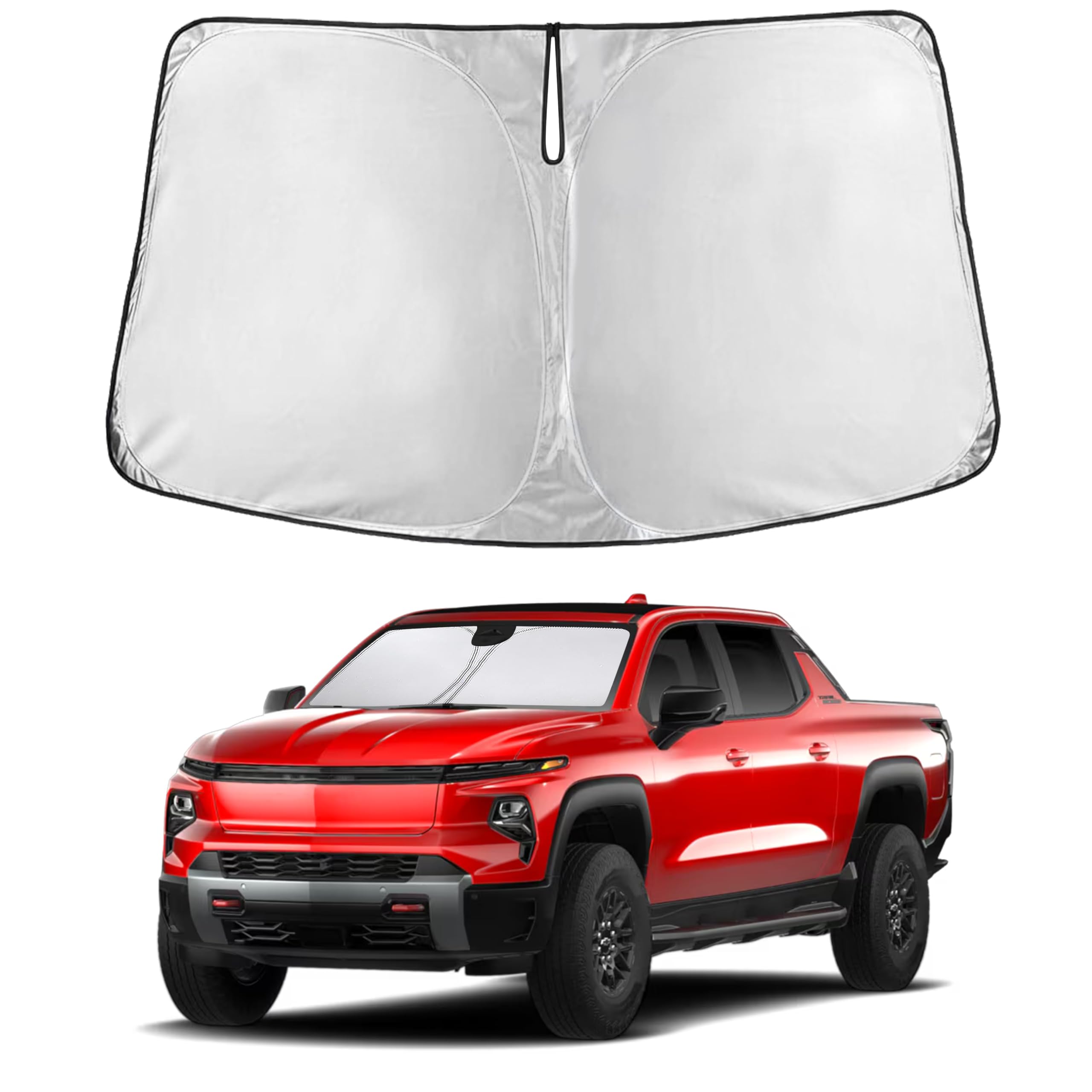EcoNour Windshield Sun Shade for Chevrolet Silverado EV 2024 2025 2026