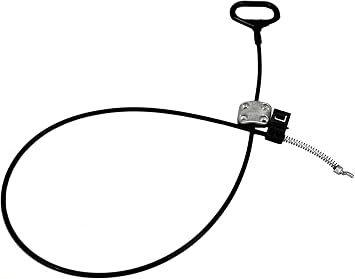D Pull Handle with Cable with 3.25" Exposed Wire and 3mm Barrel, Metal Mounting Bracket Along with 41" Total Length with an Assist Spring S-Tip