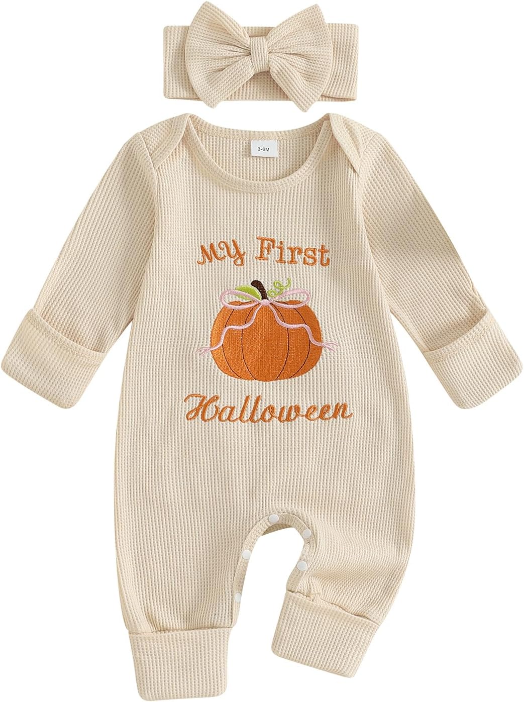 My First Thanksgiving Baby Girl Outfit Newborn Homemade Rolls Onesie Waffle Knit Romper Jumpsuit Cute Clothes