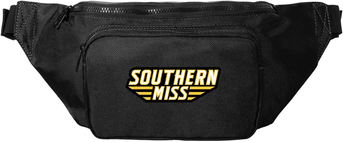 Large Southern Miss Waist Pack or Crossbody Bag - Versatile Travel, Sports, or Gameday Bag For Southern Mississippi Fans and Alumni, Men or Women