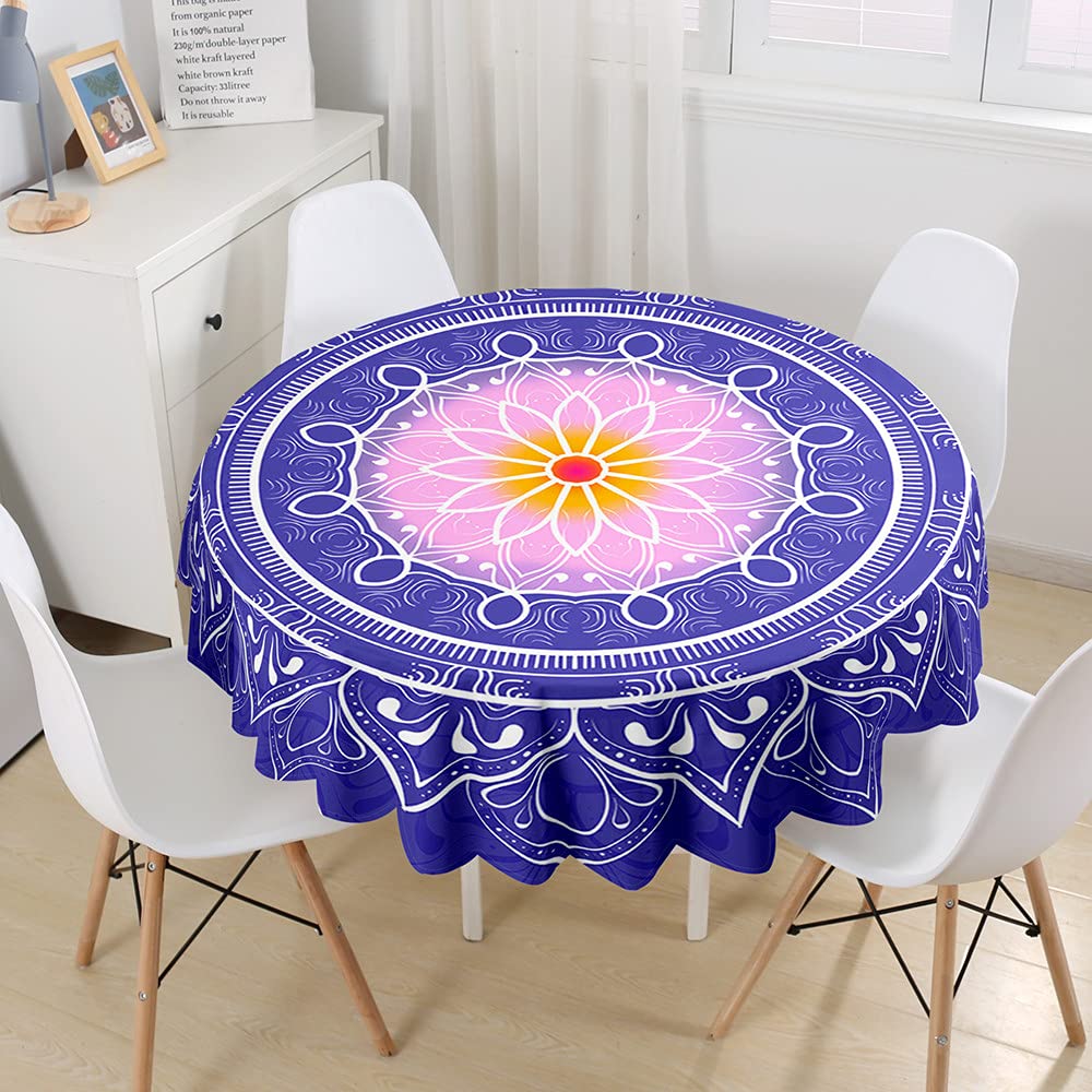 Nappe Ronde élastique Morbuy - Protection Table Imperméable - Anti-taches - 80cm Vert - Jardin, Cuisine, Fête