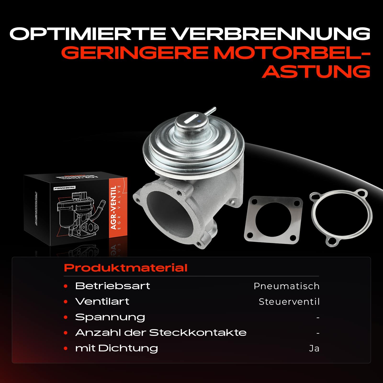 Frankberg AGR-Ventil Kühler Abgasrückführung 11717793484