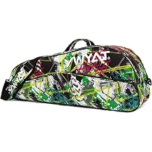 Badminton Racket Bag Waterproof Tennis Racquet Single Shoulder Bags 3 to 6 Racquet Tote Pack for Men Women Youth and Adult