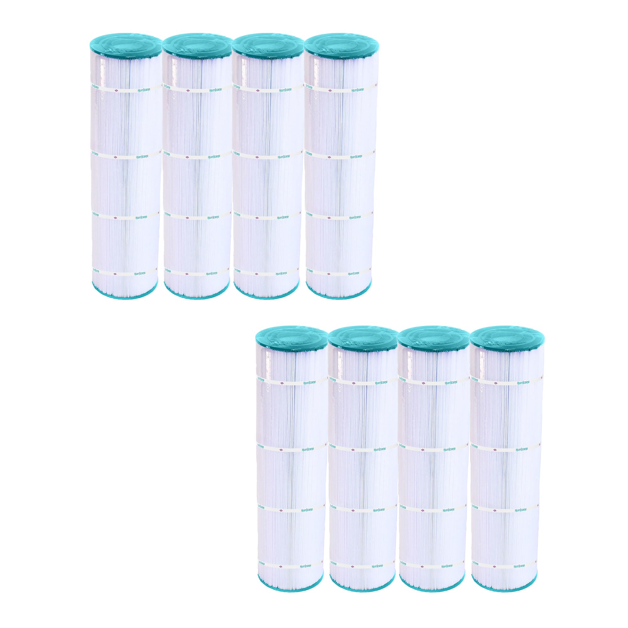 Hurricane Filters 8 Pack HF7489-04 Advanced Pool Filter Cartridge - Replacement for PA112, Unicel C-7489, Filbur FC-1275, Hayward Super-Star-Clear C-4500, C-4520, CX875XRE
