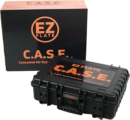 Miniatura 7 de EZ FLATE Compresor de aire C.A.S.E. de 12 voltios integrado en una carcasa resistente  Compresor dual  10.6 CFM  Compresor de aire todoterreno 4x4