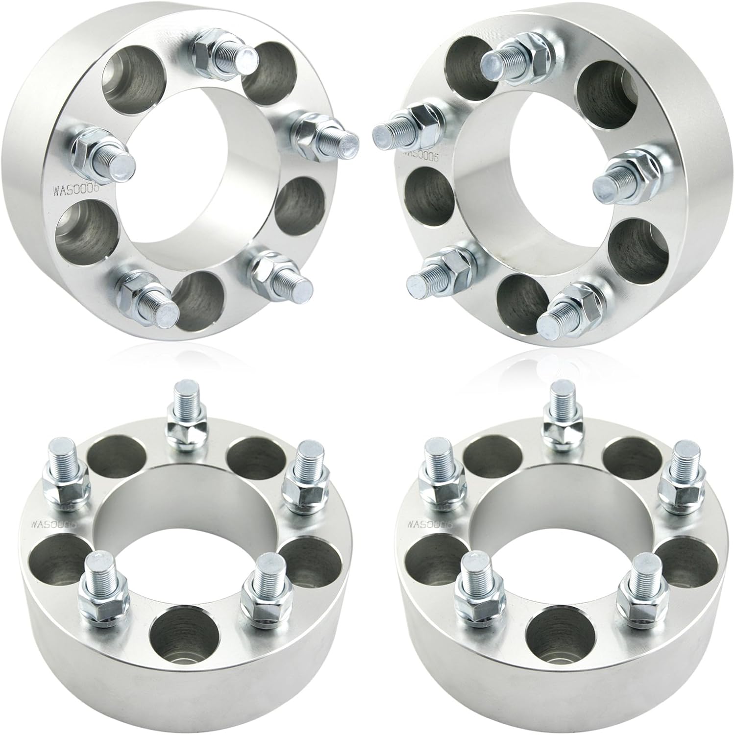 Orion Motor Tech 5x4.5 Wheel Spacers, 2 Inch Wheel Spacers with 1/2-20 Studs Compatible with Jeep Cherokee XJ KJ KK ZJ Wrangler TJ Ford Explorer Mustang, 82.5mm Center Bore Wheel Spacer Kit, Set of 4