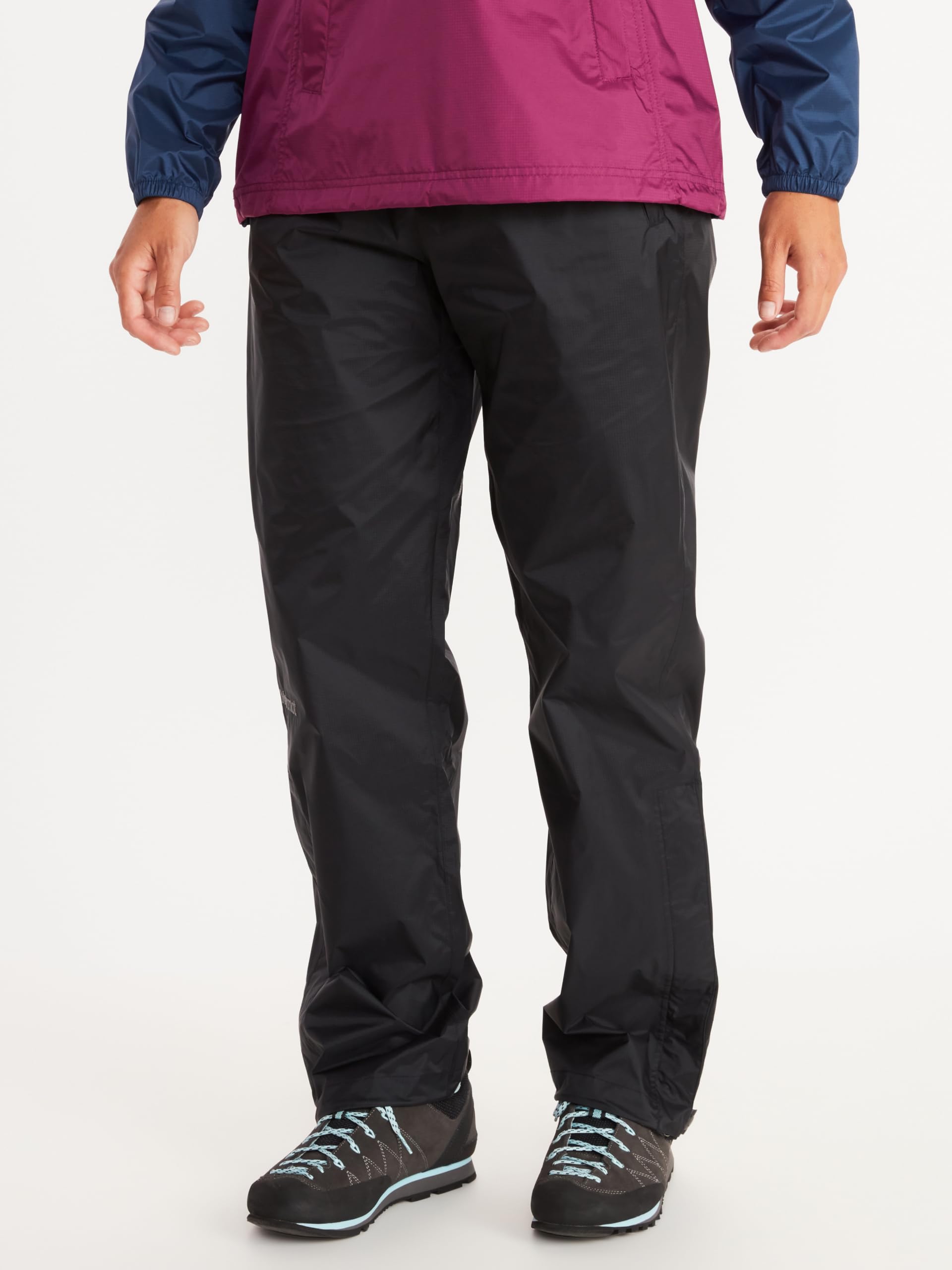 Marmot Wm's Precip Eco Pant Short - Pantalon de Pluie Hardshell, imperméable, Coupe-Vent, Respirant - Femme